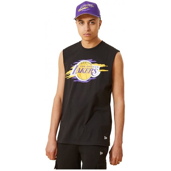 Nba Tear Logo Los Angeles Lakers T-Shirt