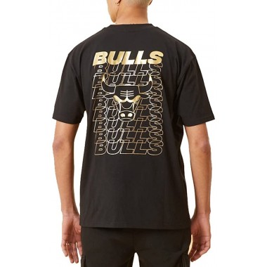 Nba Metallic Print Chicago Bulls T-Shirt