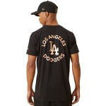 Major League Baseball Team Logo Metallic Print Los Angeles Dodgers T-Shirt